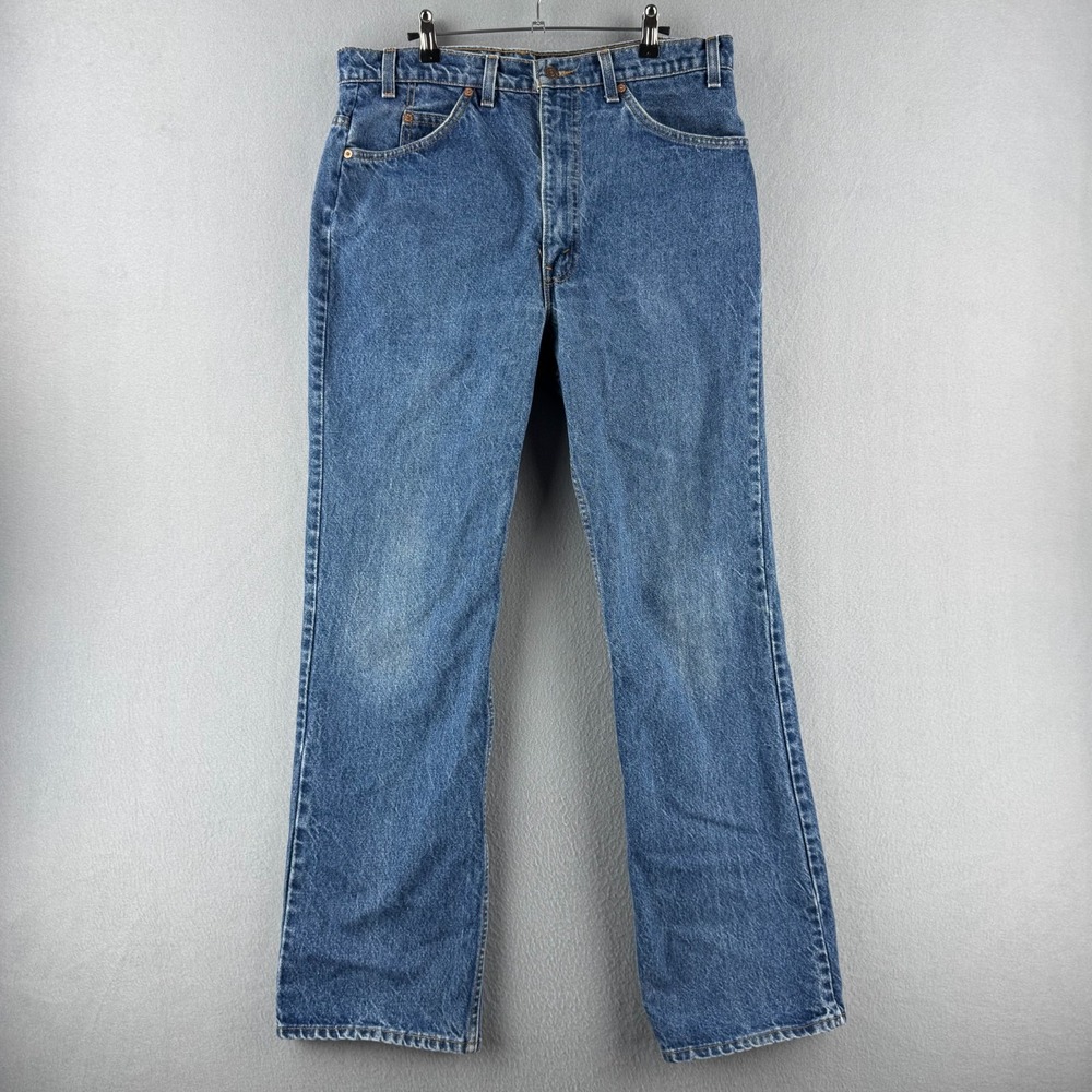 Vintage Levis Jeans Mens 38x32 (Fits 34x31) 517‎ Bootcut Orange Tab 90s USA